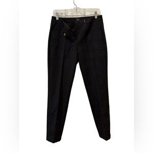 Black Saks Fifth Avenue Jacquard ankle pants size 4